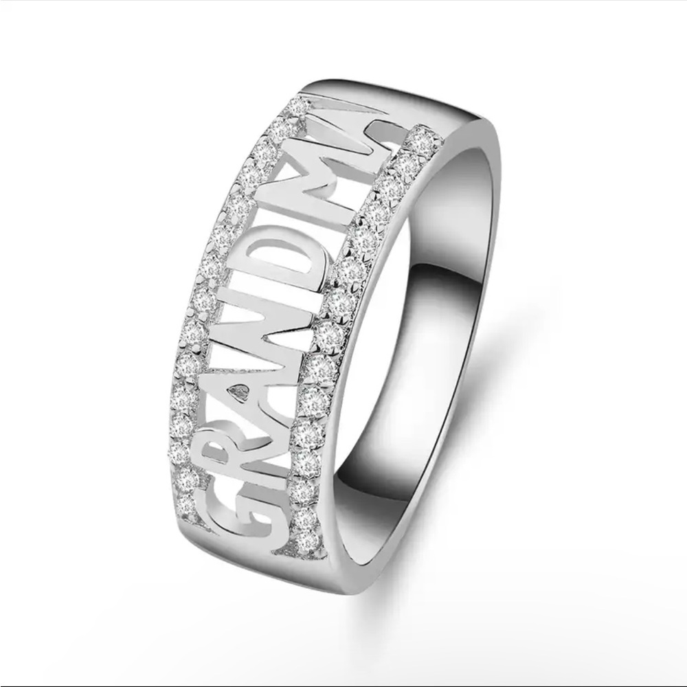 New Women’s 925 Silver Beautiful Grandma Ring - Picture 1 of 6